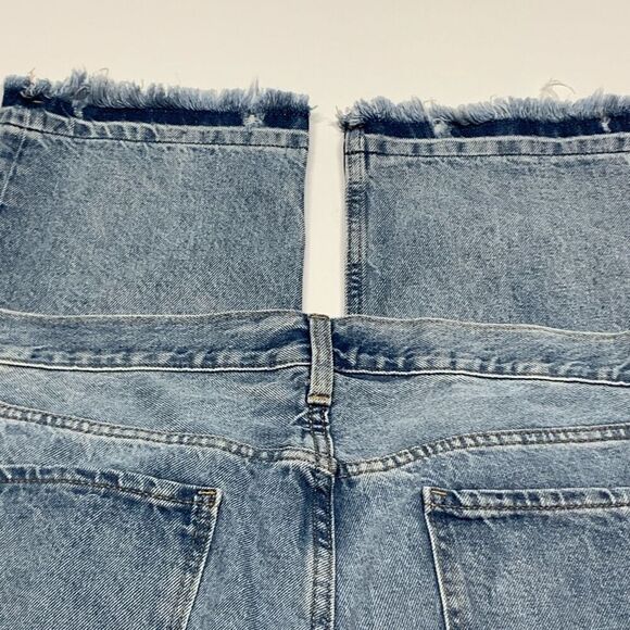 Old Navy Women's Distressed Denim High-Rise Slouchy Straight Jeans Blue Size 18 - Picture 10 of 10
